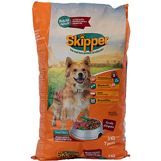 Сухой корм для собак Skipper говядина и овощи, 3 кг