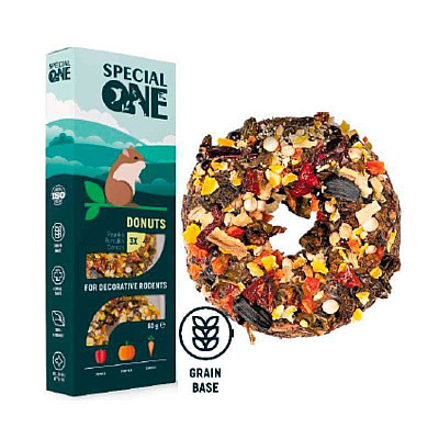 Special One Donuts - Пончики "Паприка, гарбуз, морква" на зерновій основі для декоративних гризунів