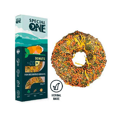 Special One Donuts - Пончики "Петрушка, чумиза, календула" на трав`яній основі для декоративних гризунів