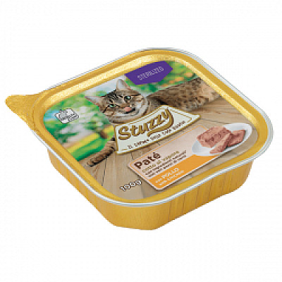 Stuzzy Cat Sterilized ШТУЗІ СТЕРІЛАЙЗИД корм для стерилізованих кішок та кастрованих котів, паштет
