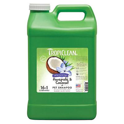 Tropiclean Шампунь "Имбирь и кокос" концентрат для белой шерсти для собак и кошек
