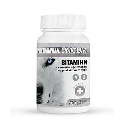 Вітаміни Unicum (Унікум) здорові зуби і кістки для собак