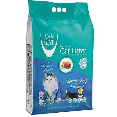 Van Cat MARSILLA SOAP бентонитовый ароматизированный наполнитель