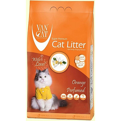 Van Cat Orange бентонитовый ароматизированный наполнитель