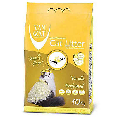 Van Cat Vanilla бентонитовый ароматизированный наполнитель