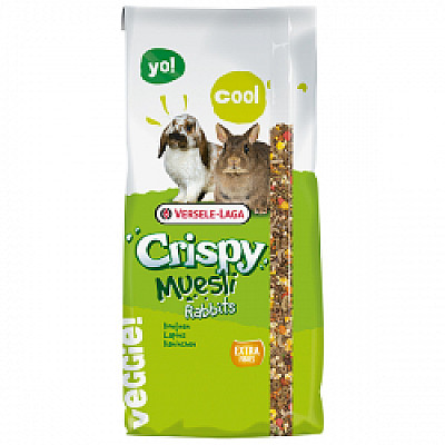 Versele-Laga Crispy Muesli Rabbits Cuni ВЕРСЕЛЕ-ЛАГА КРИСПИ МЮСЛИ КРОЛИК зерновая смесь корм для карликовых кроликов