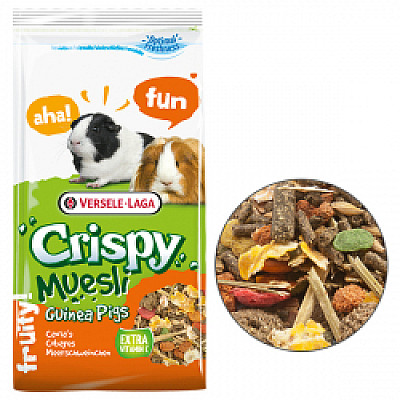 Versele-Laga Crispy Muesli Guinea Pigs ВЕРСЕЛЕ-ЛАГА КРИСПИ МЮСЛИ МОРСКАЯ СВИНКА корм для морских свинок, зерновая смесь с витамином C