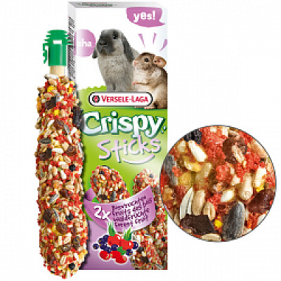 Versele-Laga Crispy Sticks Forest Fruit ВЕРСЕЛЕ-ЛАГА КРЕПИ ЛЕСНЫЕ ФРУКТЫ лакомство для кроликов и шиншилл