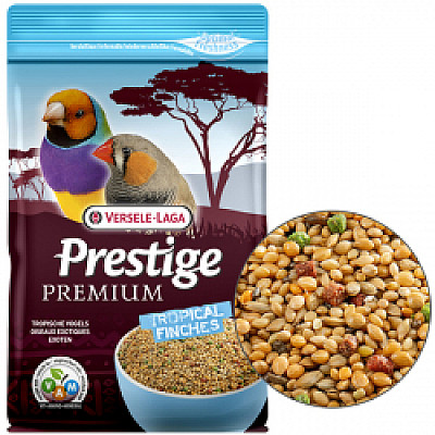 Versele-Laga Prestige Premium Tropical Finches ВЕРСЕЛЕ-ЛАГА ПРЕСТИЖ ПРЕМІУМ ТРОПІКАЛ повнораціонний корм для тропічних птахів