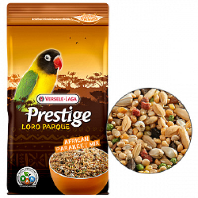 Versele-Laga Prestige Loro Parque African Parakeet Mix ВЕРСЕЛЕ-ЛАГА ПРЕСТИЖ ЛОРО ПАРК АФРИКАНСЬКИЙ ДОВГОХВОСТИЙ ПАПУГА повнораціонний корм для карликових видів африканських папуг