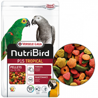 Versele-Laga NutriBird P15 Tropical ВЕРСЕЛЕ-ЛАГА НУТРІБЕРД P15 ТРОПІКАЛ корм для великих папуг