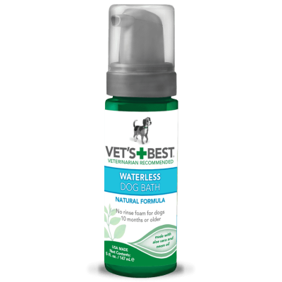VET`S BEST    Waterless Dog Bath Моющая пена для собак для экспресс чистки без воды