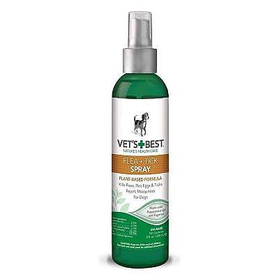 VET`S BEST   Flea + Tick Spray Спрей от блох, клещей и москитов для собак