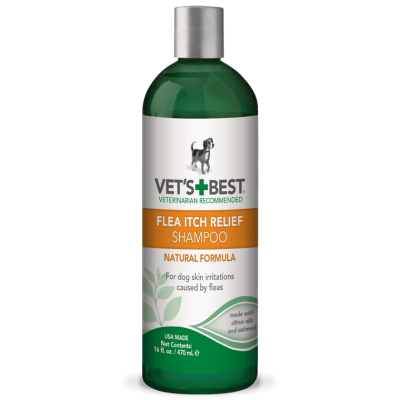 VET`S BEST  Flea Itch Relief Shampoo Успокаивающий шампунь от укусов блох