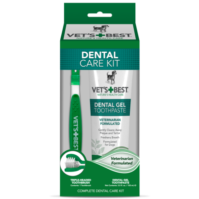 VET`S BEST (Ветс Бест) Dental Care Kit - Набір для догляду за ротовою порожниною (гель + зубна щітка)