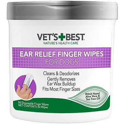 Серветки для чищення вух Vet's Best Ear Relief Finger Wipes