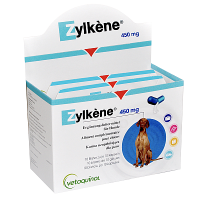 Vetoquinol Zylkene (Зилкене) Антистрессовые капсулы для собак и кошек 10 таб.