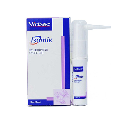Крапли ушные лечебные Virbac Изотик