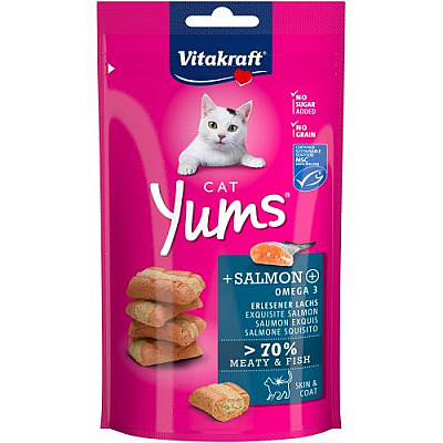 Ласощі для котів Vitakraft Yums (лосось і Омега-3)
