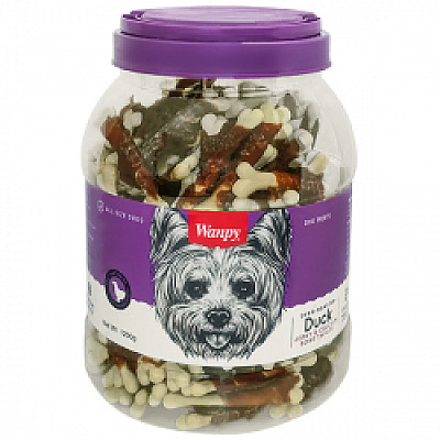 Wanpy Duck Jerky & Calcium Bone Twists ВАНПИІ КІСТКА З В`ЯЛЕНОЮ КАЧКОЮ ТА КАЛЬЦІЄМ ласощі для собак