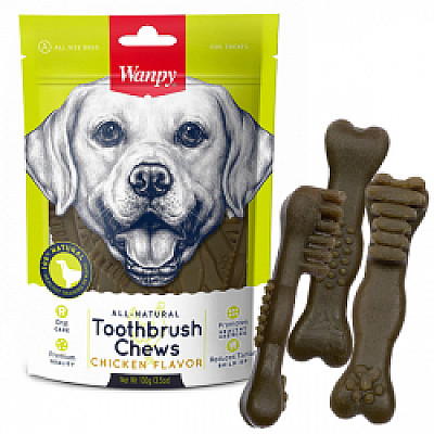 Wanpy Toothbrush Chews Chicken ВАНПІ ЗУБНА ЩІТКА жувальні ласощі для собак