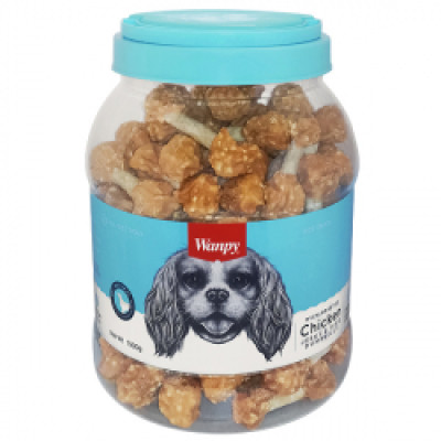 Wanpy Chicken Jerky & Rice Dumbells ВАНПІ КІСТКА-ГАНТЕЛЬ З КУРКОЮ ТА РИСОМ ласощі для собак