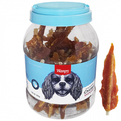 Wanpy Chicken Insert Rawhide ВАНПІ ФІЛЕ КУРКИ РУЛЕТ ласощі для собак