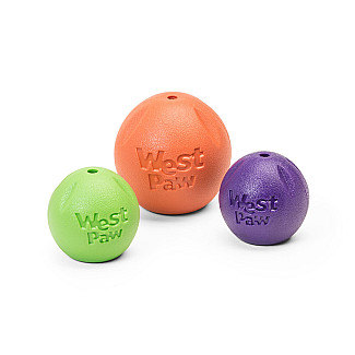 West Paw Іграшка для собак Rando Large Melon Рандо м'яч великий 9см, помаранчевий