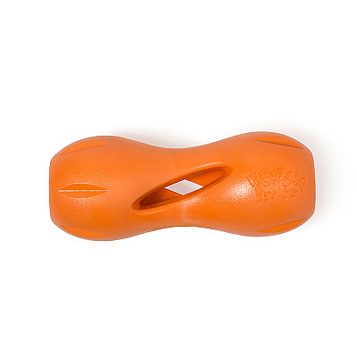 West Paw Іграшка для собак Qwizl Small Tangerine Квізл для ласощів великий 14 см