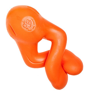 West Paw Іграшка для собак Tizzi Small Tangerine Тіззі для ласощів мала 11 см, помаранчева