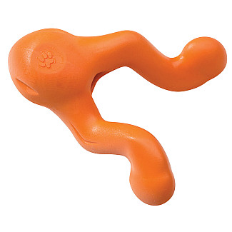 West Paw Іграшка для собак Tizzi Small Tangerine Тіззі для ласощів мала 11 см, помаранчева