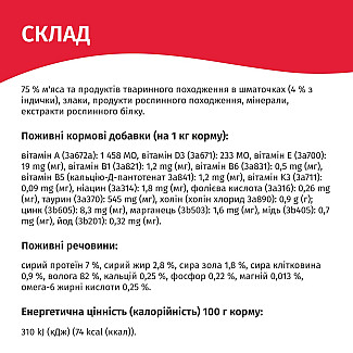 Влажный корм для стерилизованных кошек Мяу! с индейкой в ​​нежном соусе, 85г
