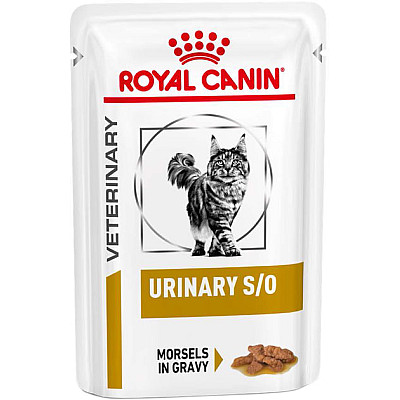 Лікувальні консерви для кішок Royal Canin Urinary Feline S/O Gravy  шматочки в соусі