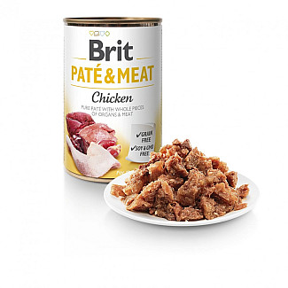 Вологий корм Brit Care Pate & Meat для собак з куркою, 400 г