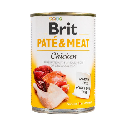 Вологий корм Brit Care Pate & Meat для собак з куркою