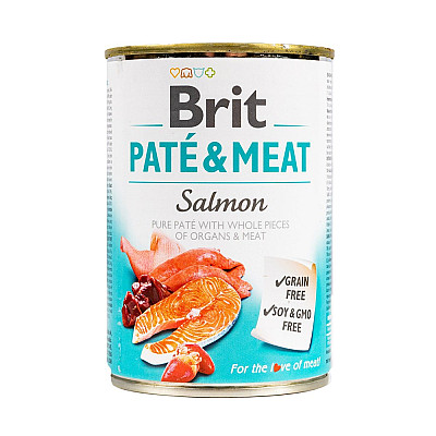 Brit Pate & Meat влажный корм с лососем