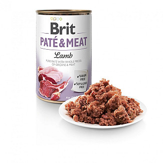 Brit Pate and Meat вологий корм з ягнятком, 400 г