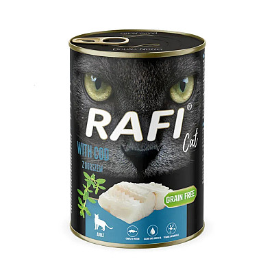 Влажный корм для взрослых кошек Dolina Noteci RAFI cat с треской
