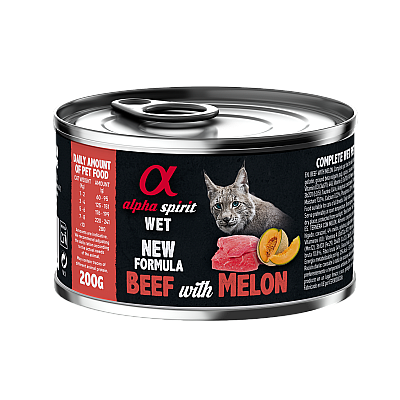 Влажный корм для котов Alpha Spirit Beef with Melon for Adult Cat , говядина с дыней