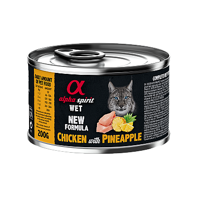 Влажный корм для котов Alpha Spirit Chicken with Paineapple с курицей и ананасами