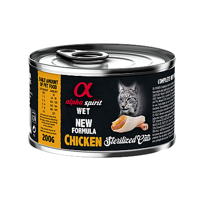Влажный корм для котов Alpha Spirit Chicken Sterilized Cat с курицей