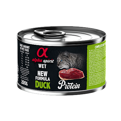 Влажный корм для котов Alpha Spirit Duck for Adult Cats с уткой
