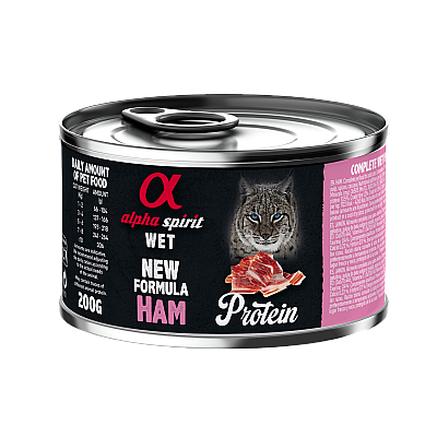 Влажный корм для котов Alpha Spirit Ham for Adult Cats со свининой