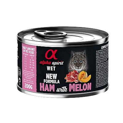 Влажный корм для котов Alpha Spirit Ham With Melon, свинина с дыней