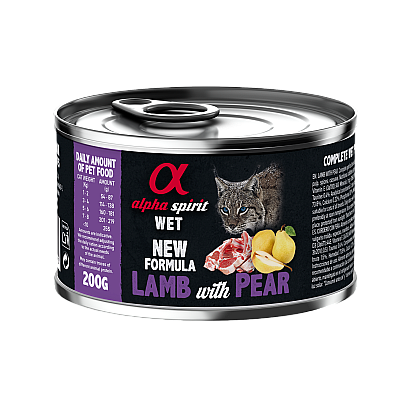 Влажный корм для котов Alpha Spirit Lamb with Pear ягненок с грушей