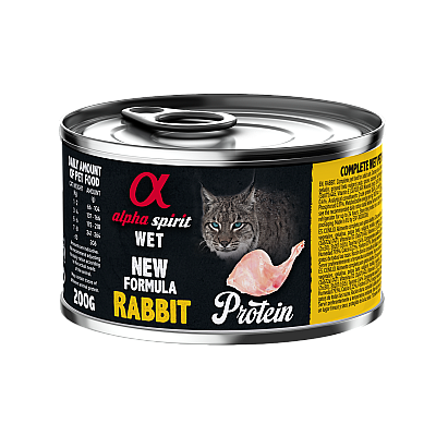Влажный корм для котов Alpha Spirit Rabbit for Adult Cats с кроликом