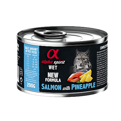 Влажный корм для котов Alpha Spirit Salmon with Pineapple, лосось з ананасом