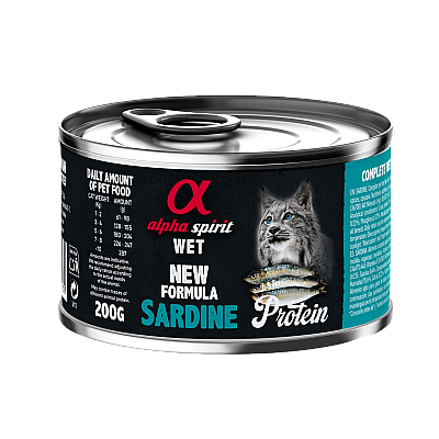 Влажный корм для котов Alpha Spirit Sardine for Adult Cats с сардинами