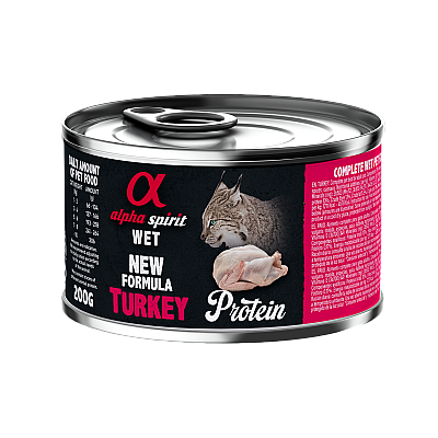Влажный корм для котов Alpha Spirit Turkey for Adult Cats с индюшкой