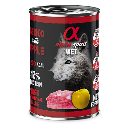 Вологий корм для собак Alpha Spirit Iberian Pork With Yellow Apple  свинина з яблуком 